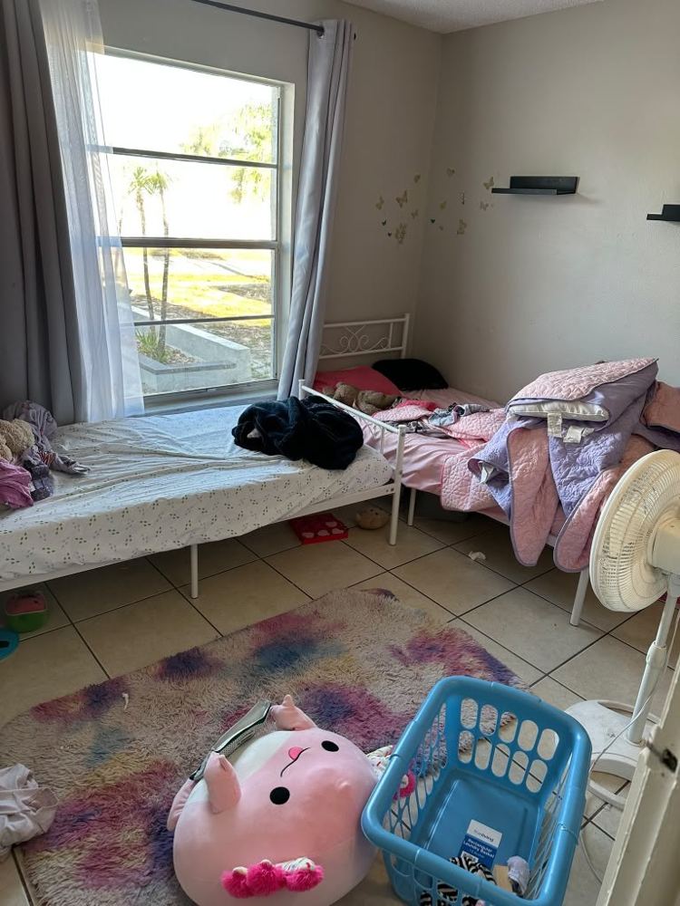 Children’s room before cleaning by Amanda’s Elite Services